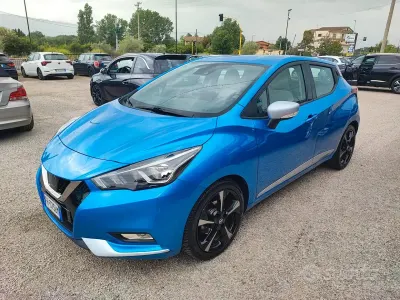 Usado Nissan Micra Tekna 90 HP (66 kW) 2018 Azul Citadino