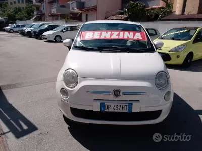 Usata Fiat 500 69 CV (50 kW) 2009 Bianco Cabrio