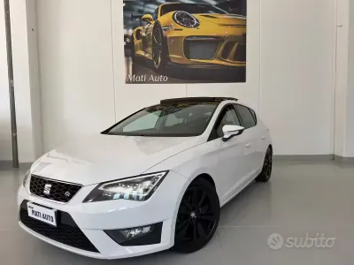 Usata Seat Leon FR 125 CV (91 kW) 2016 Bianco Berlina