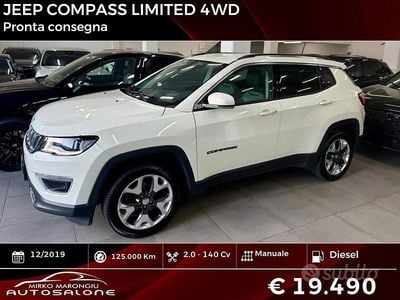 Usata Jeep Compass Limited 140 CV (102 kW) 2019 Bianco SUV