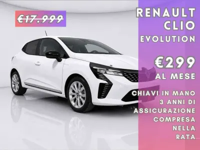 Usata Renault Clio V Evolution 92 CV (67 kW) 2025 Bianco Berlina