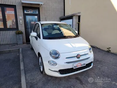 Usata Fiat 500 Lounge 69 CV (50 kW) 2021 Bianco gelato pastello Utilitaria