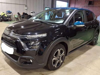 Usata Citroën C3 Feel 83 CV (61 kW) 2021 Nero con tetto blu Utilitaria