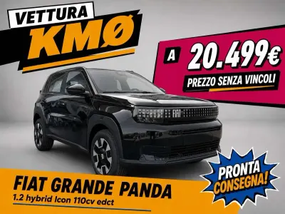 Nuova Fiat Grande Panda Icon 101 CV (74 kW) 2026 Nero cinema Utilitaria