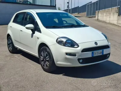 Usata Fiat Punto Lounge 69 CV (50 kW) 2014 Bianco Utilitaria
