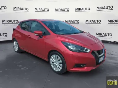 Usata Nissan Micra Acenta 92 CV (67 kW) 2021 Rosso Utilitaria