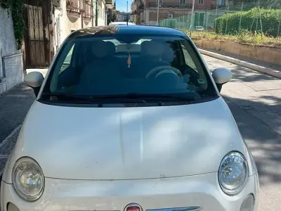 Usata Fiat 500 75 CV (55 kW) 2009 Bianco Cabrio