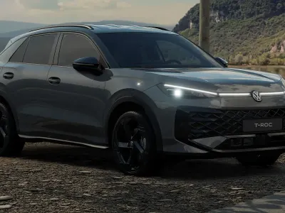 Nuova VW T-Roc R-line 150 CV (110 kW) 2026 Wolf grey metallizzato nero SUV