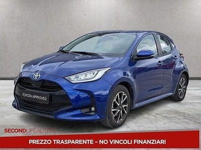 Usata Toyota Yaris Hybrid Trend 116 CV (85 kW) 2022 Blu Utilitaria