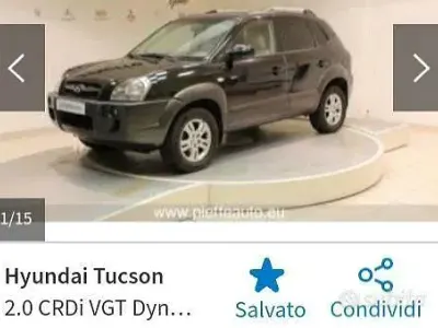 Usata Hyundai Tucson 112 CV (82 kW) 2007 Nero SUV
