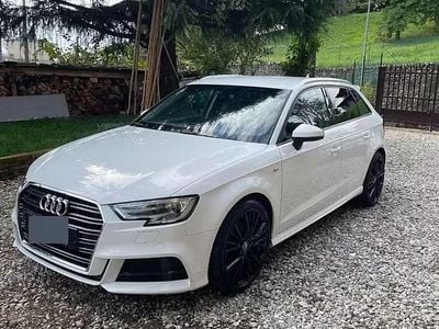 Usata Audi A3 S-Line 110 CV (80 kW) 2017 Bianco Berlina