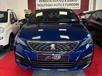 Usata Peugeot 308 GT-line 120 CV (88 kW) 2017 Blu Berlina