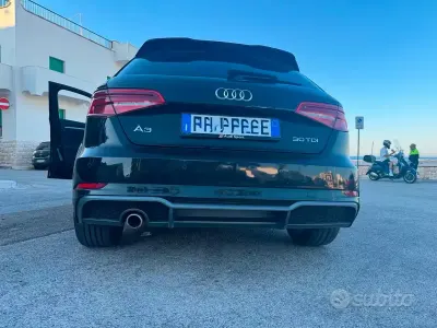 Usata Audi A3 S-Line 116 CV (85 kW) 2019 Nero Berlina