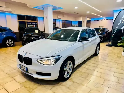 Usata BMW 114 Sport Line 95 CV (69 kW) 2014 Bianco Utilitaria