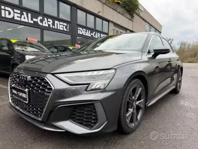 Usata Audi A3 S-Line 150 CV (110 kW) 2020 Grigio Berlina