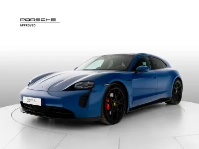 Usata Porsche Taycan Sport Turismo 141 kW (193 CV) 2022 Blu nettuno Berlina