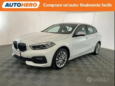 Usata BMW 118 Advantage 136 CV (100 kW) 2022 Bianco Utilitaria