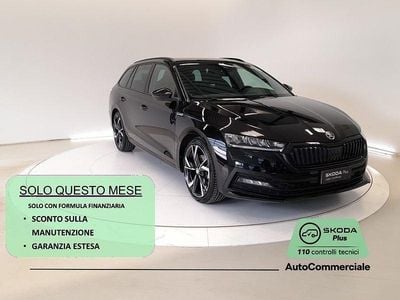 Usata Skoda Octavia SportLine 150 CV (110 kW) 2023 Nero Station wagon