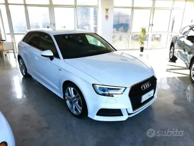 Usata Audi A3 S-Line 116 CV (85 kW) 2020 Bianco Berlina
