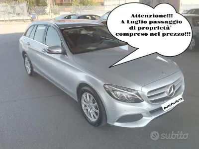 Usata Mercedes C200 Business 136 CV (100 kW) 2016 Grigio Station wagon
