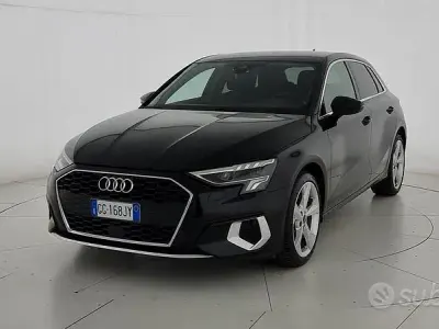Usata Audi A3 Advanced 110 CV (80 kW) 2021 Nero Berlina