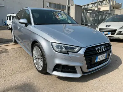 Usata Audi A3 S-Line 150 CV (110 kW) 2017 Grigio Berlina