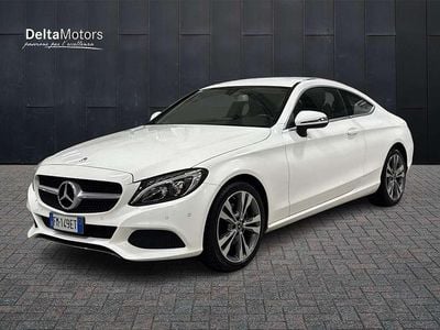 Usata Mercedes C220 170 CV (125 kW) 2017 Bianco Coupé