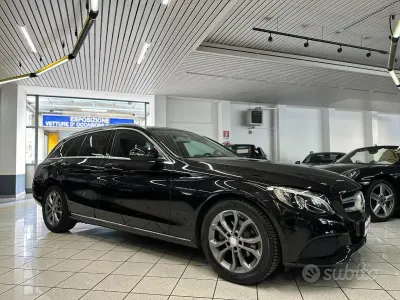 Usata Mercedes C180 Avantgarde 156 CV (114 kW) 2015 Nero Station wagon