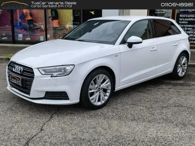 Usata Audi A3 S-Line 131 CV (96 kW) 2019 Bianco Berlina
