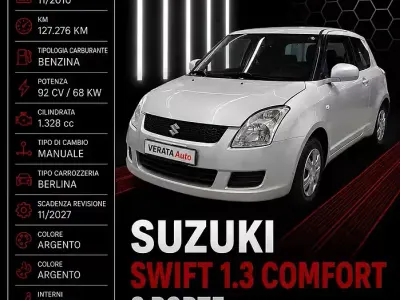 Usata Suzuki Swift 94 CV (69 kW) 2010 Grigio Utilitaria