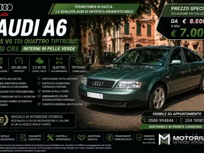 Usata Audi A6 Comfort 150 CV (110 kW) 1998 Verde Berlina