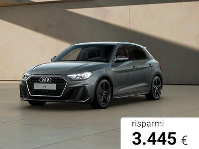 Nuova Audi A1 Sportback S-Line 116 CV (85 kW) 2025 Argento cavo metallizzato Utilitaria