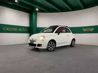 Usata Fiat 500C Sport 69 CV (50 kW) 2014 Bianco Cabrio