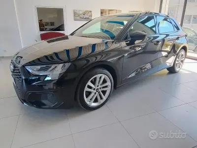 Usata Audi A3 Advanced 150 CV (110 kW) 2021 Nero Berlina