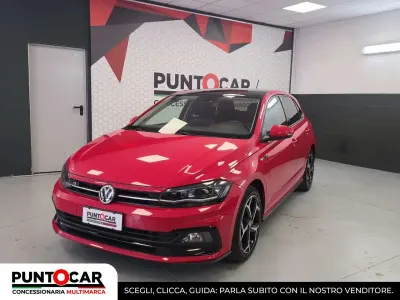Usata VW Polo R-line 116 CV (85 kW) 2019 Rosso Utilitaria
