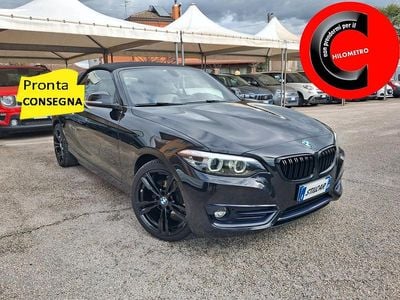 Usata BMW 218 Luxury Line 150 CV (110 kW) 2019 Nero Cabrio
