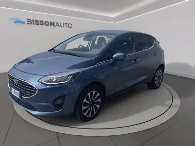 Usado Ford Fiesta Titanium 75 HP (55 kW) 2023 Azul Citadino