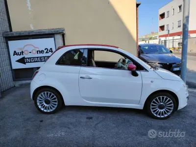 Usata Fiat 500C Lounge 69 CV (50 kW) 2011 Bianco pastello Cabrio