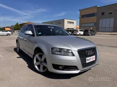 Usata Audi A3 Ambition 90 CV (66 kW) 2010 Grigio Utilitaria