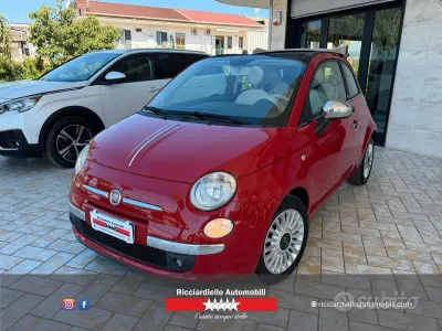 Usata Fiat 500C Lounge 95 CV (69 kW) 2012 Rosso Cabrio