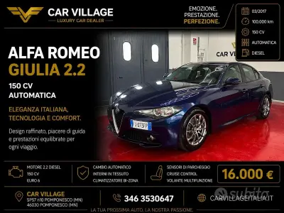 Usata Alfa Romeo Giulia Super 150 CV (110 kW) 2017 Bluazzurro Berlina