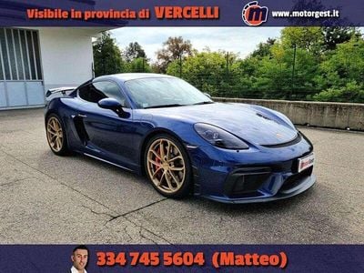 Usata Porsche Cayman GT4 420 CV (308 kW) 2021 Blu genziana Coupé