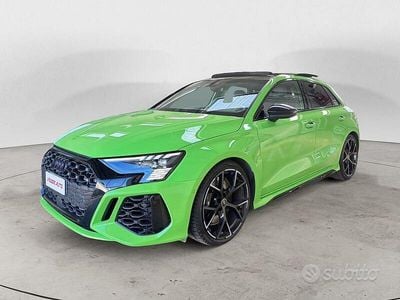 Usata Audi RS3 Comfort 400 CV (294 kW) 2024 Kyalami green Berlina