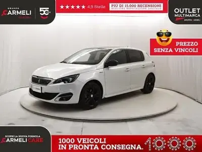 Usata Peugeot 308 GT-line 131 CV (96 kW) 2017 Bianco