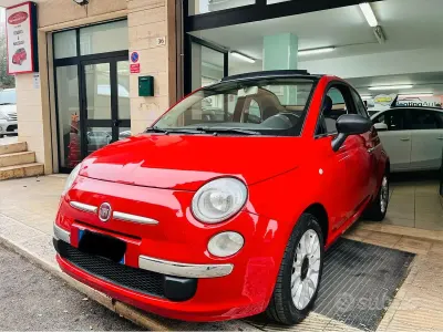 Usata Fiat 500 69 CV (50 kW) 2010 Rosso Cabrio