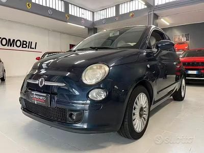 Usata Fiat 500 Lounge 69 CV (50 kW) 2009 Blu/azzurro Cabrio