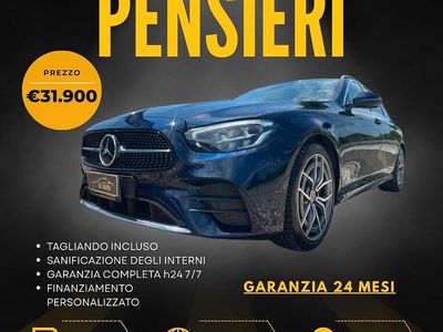 Usata Mercedes E220 Premium Plus 194 CV (142 kW) 2020 Blu Station wagon
