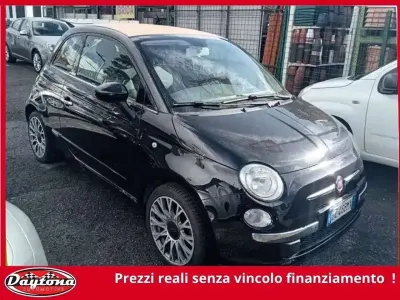 Usata Fiat 500C Lounge 69 CV (50 kW) 2015 Nero ribelle Cabrio