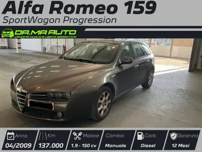 Usata Alfa Romeo 159 Progression 150 CV (110 kW) 2009 Grigio Station wagon