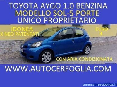 usata Toyota Aygo 5p 1.0 Sol FL-IDONEA X NEO PATENTATI !!